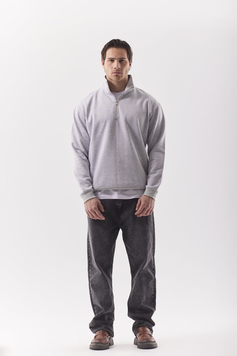 Everyday Half-Zip Sweatshirt Gray