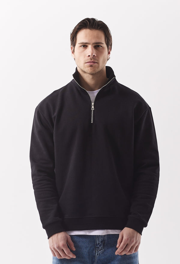 Everyday Half-Zip Sweatshirt Black