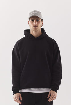 Everyday Drop shoulder hoodie Black