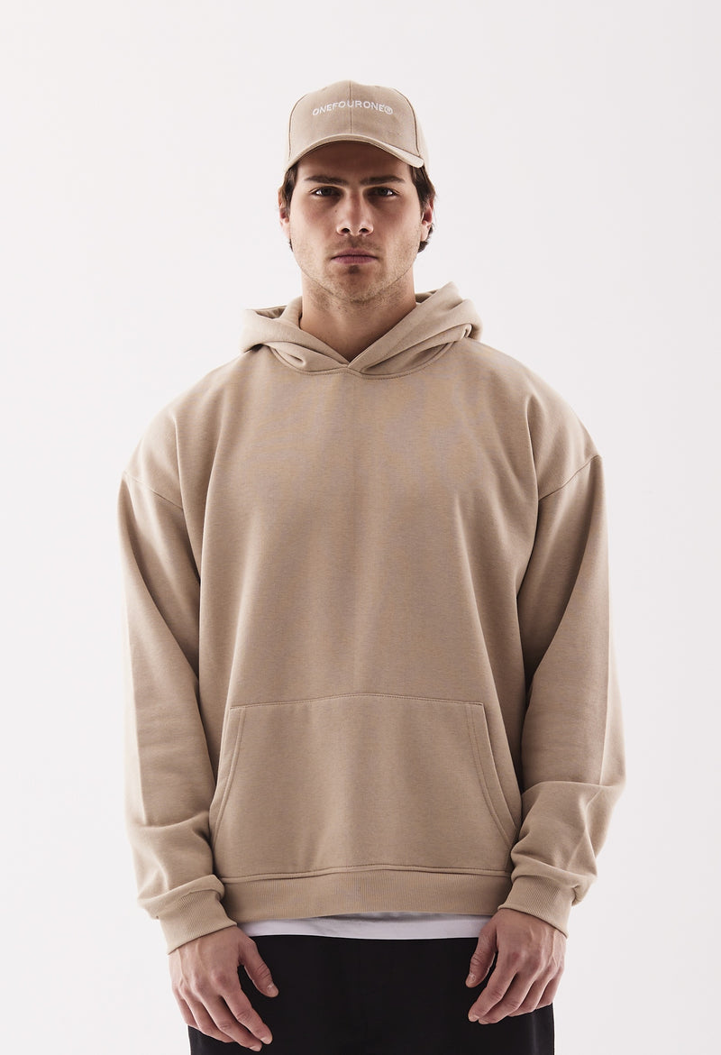 Everyday Drop shoulder hoodie Beige