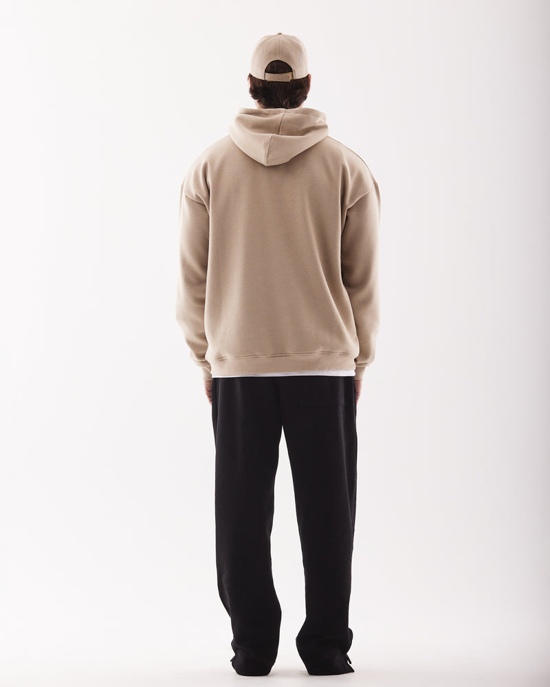 Everyday Drop shoulder hoodie Beige